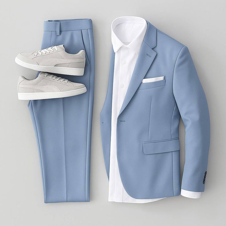 Light Blue Suit Set